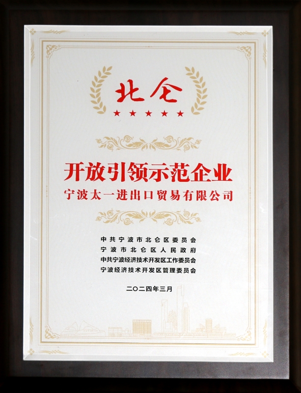 开放引领示范企业